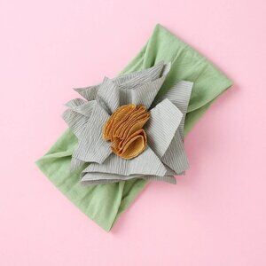 Sunflower Baby Headbands-Flower headbands-Baby Girl Hair Bows- Headwraps Newborn